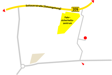 Embsen Fahr- sicherheits- zentrum DIETMAR HAUSEN GMBH Schulzentrum Embsen Bahnhofstrae Bahnbergang Abfahrt ADAC Lneburg Amelinghausen