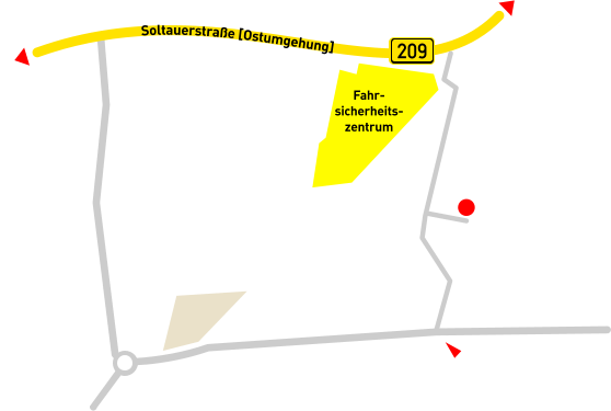 Embsen Fahr- sicherheits- zentrum DIETMAR HAUSEN GMBH Schulzentrum Embsen Bahnhofstrae Bahnbergang Abfahrt ADAC Lneburg Amelinghausen